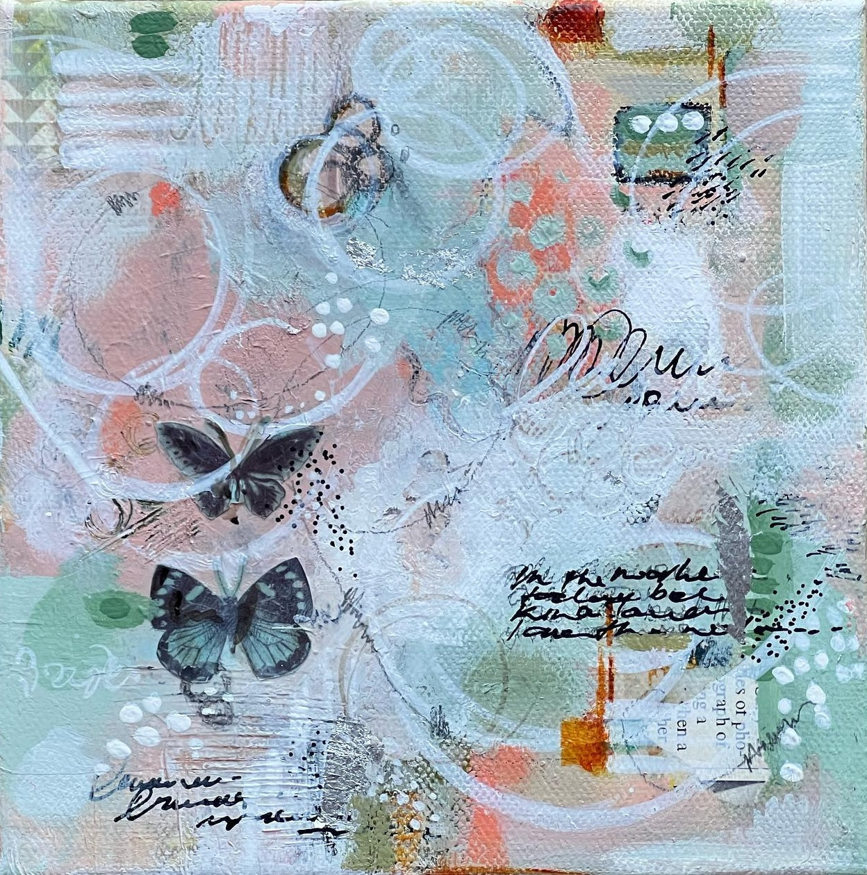 Flutterby Me II | Abstract Collage