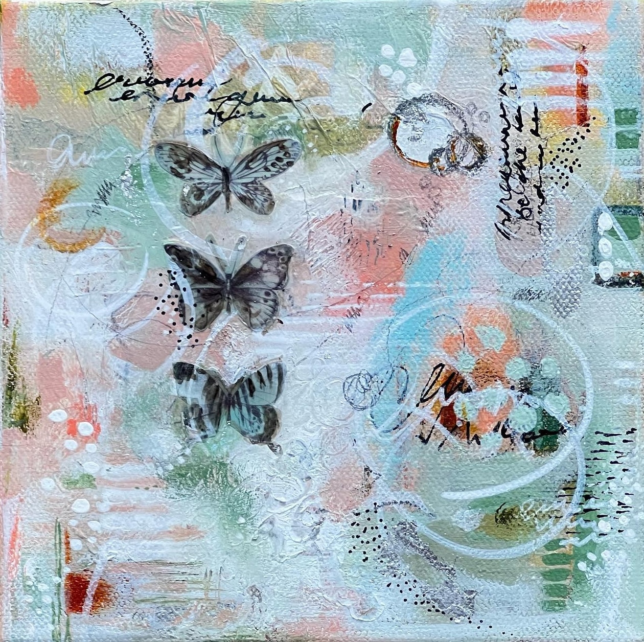 Flutterby Me | Abstract Collage