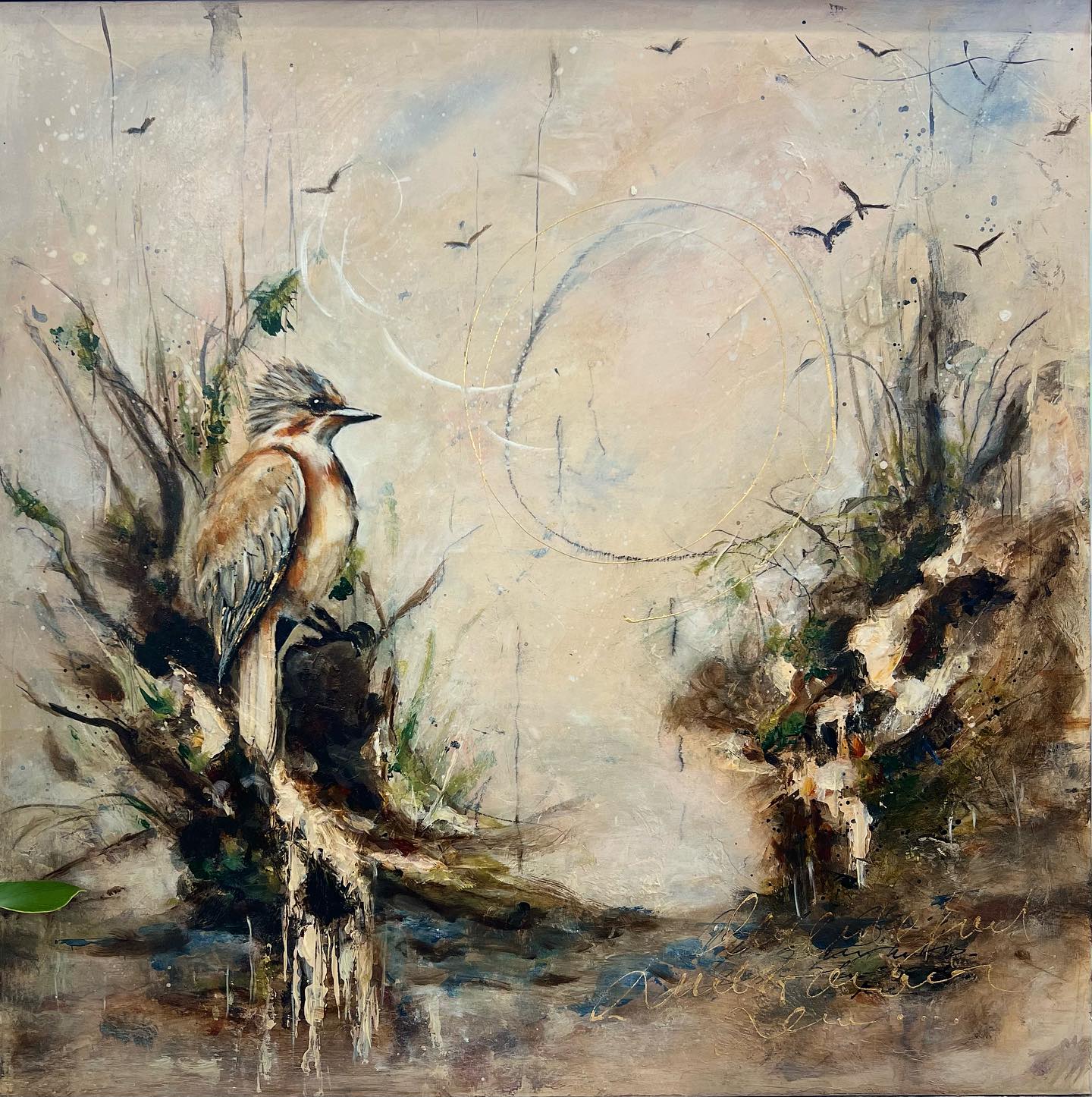 This Little Bird Told Me | Abstract Realism Original Art