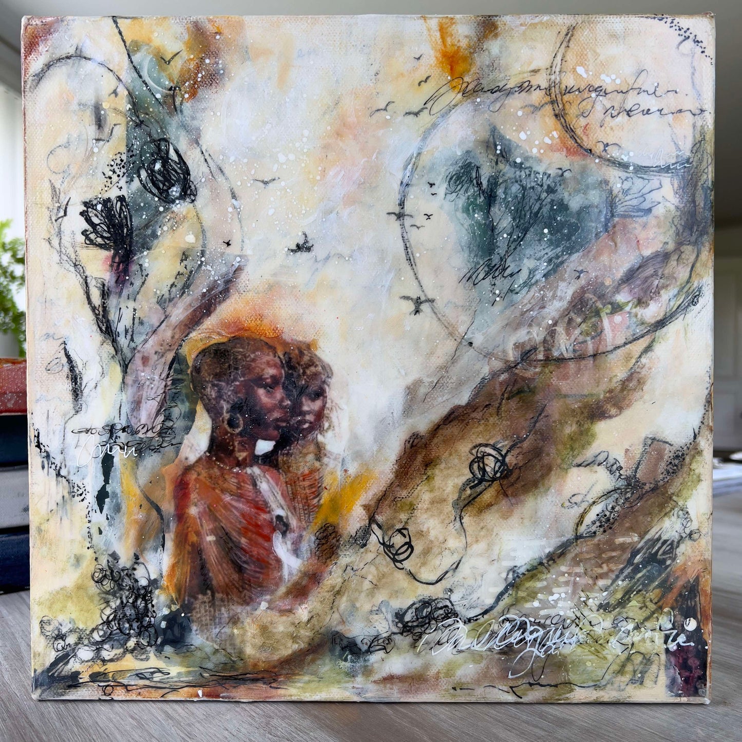 ~Abstract, Encaustic