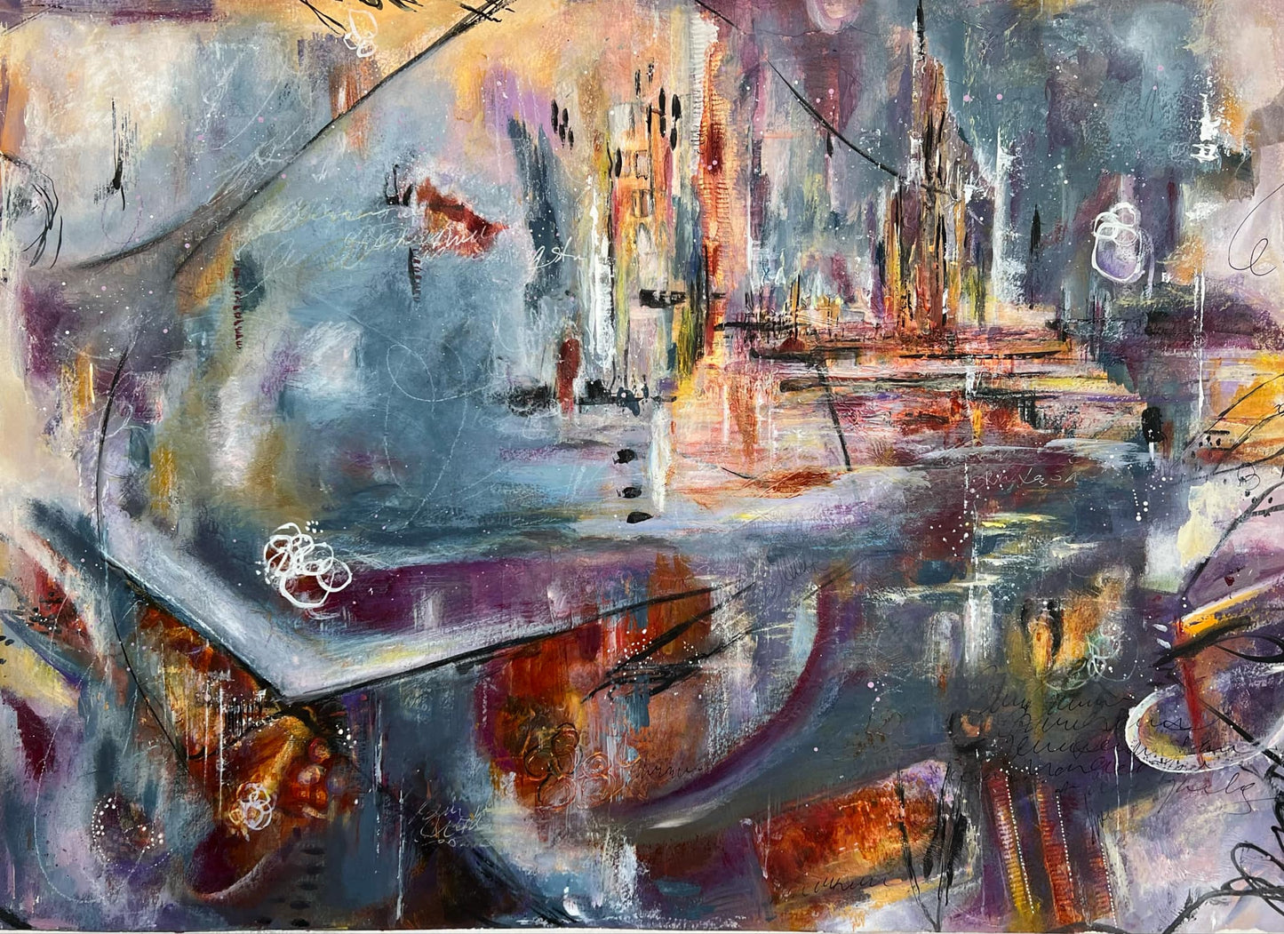 Celestial City Imagination | Abstract Art