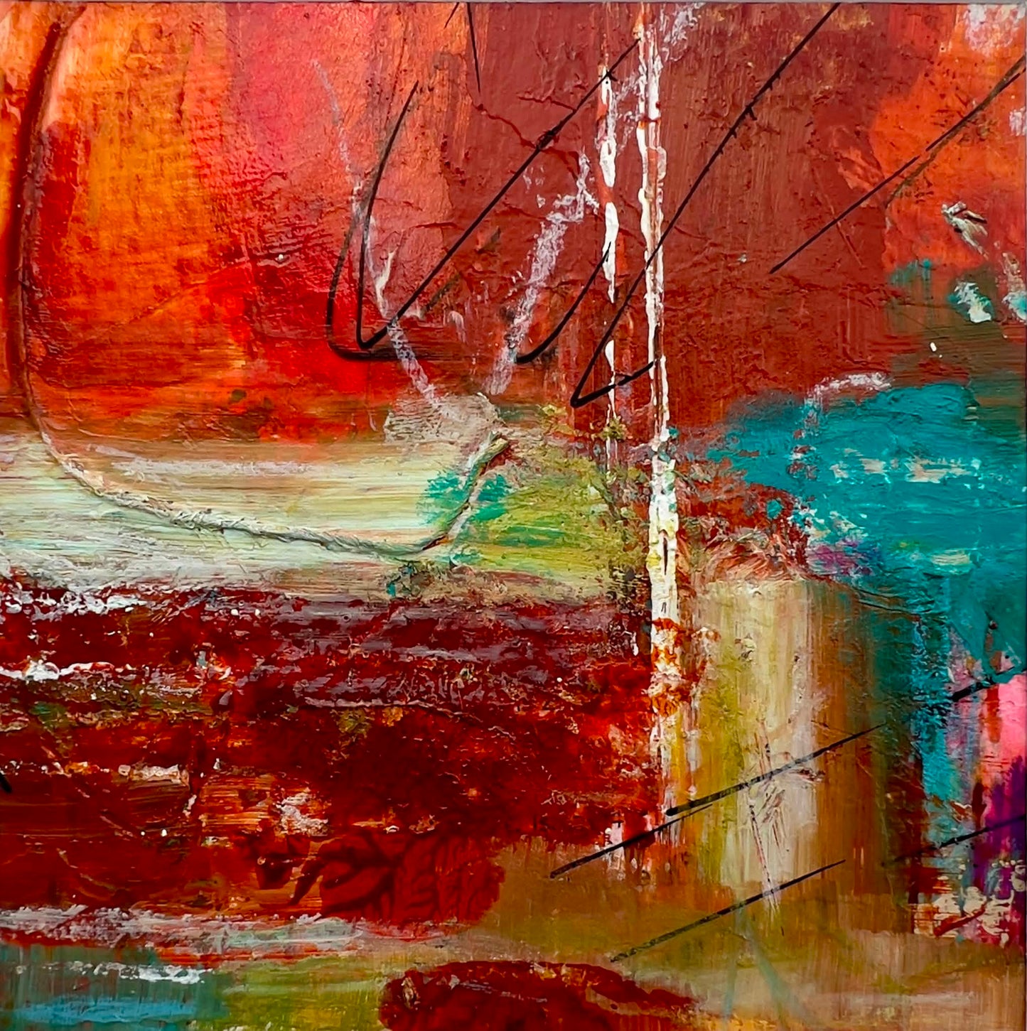 Golden Glow - Mini Abstract