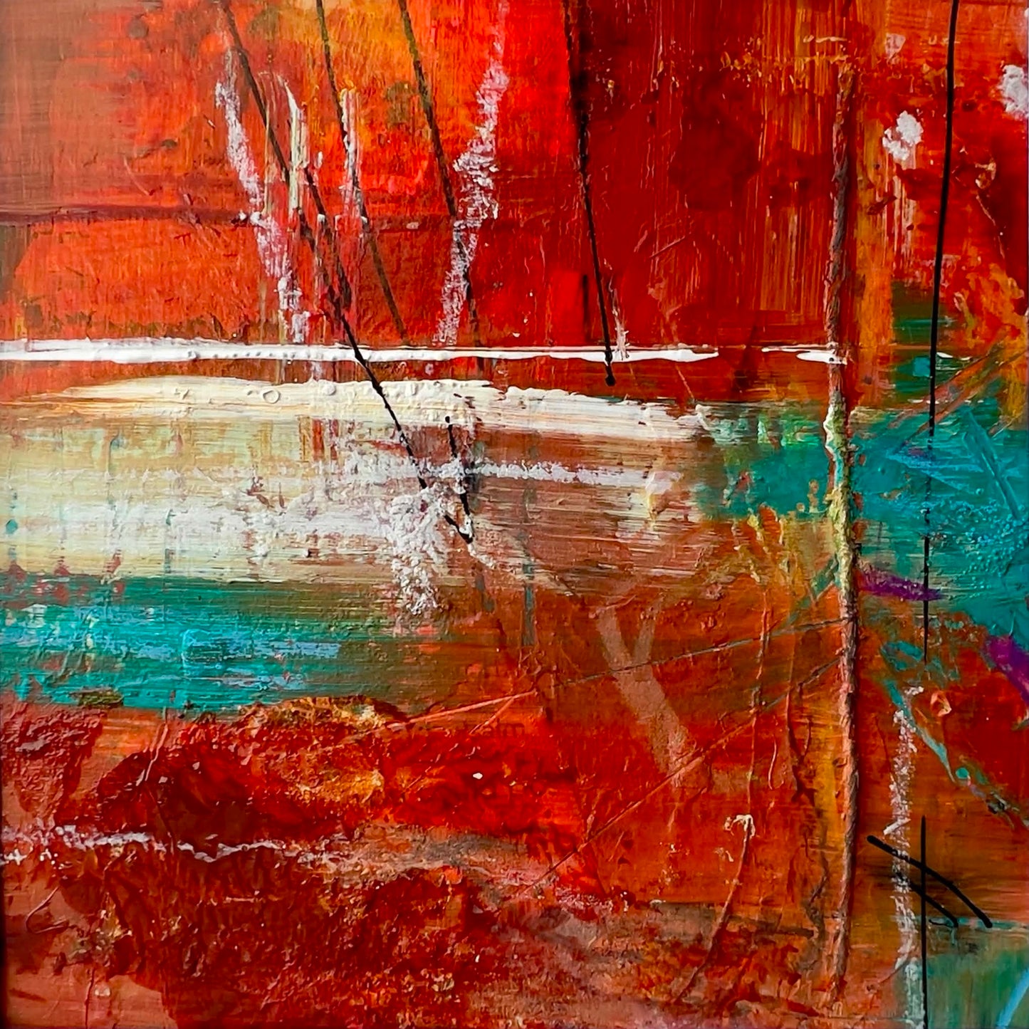 Golden Glow - Mini Abstract